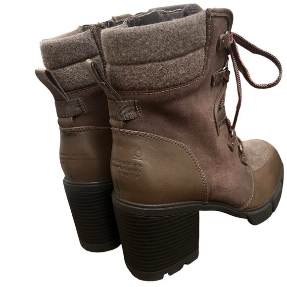 NWOT Naturalizer Brown Myla Stacked Heel Leather Booties – Sz 9 - Picture 9 of 10